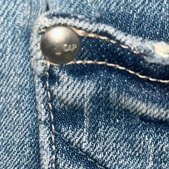 GAP Original Low Rise Cropped Jeans Womens Size 6 R Medium Wash Denim Minimalist - Picture 9 of 9